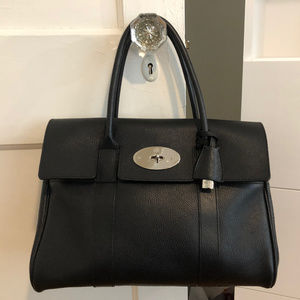 Mulberry Heritage Bayswater Black Grain Leather